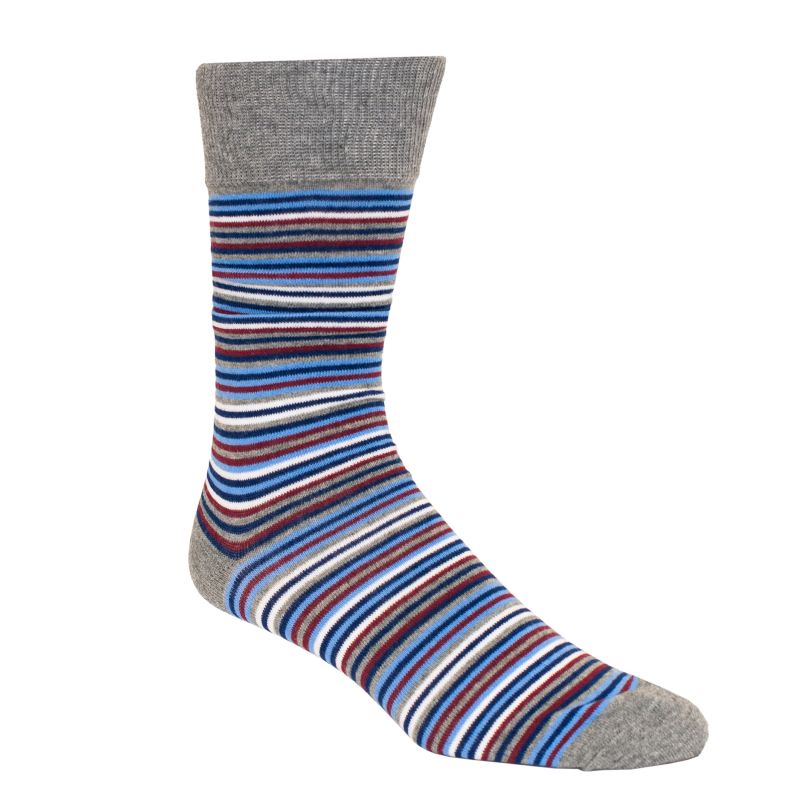 Hollywood Suit Multi-Colored Grey Cotton Blend Sock