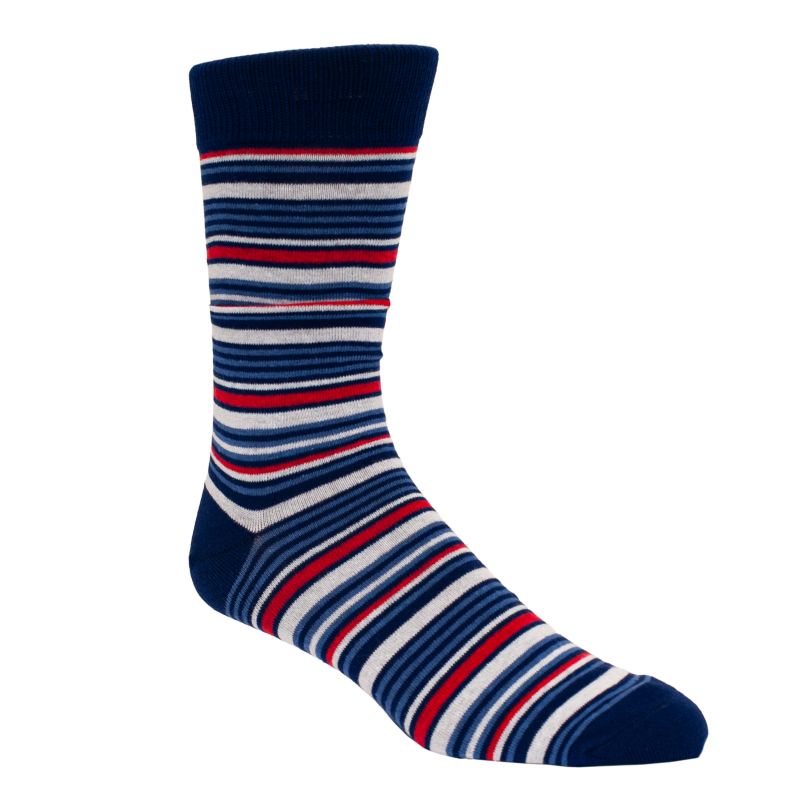 Hollywood Suit Multi-Colored Blue Cotton Blend Sock