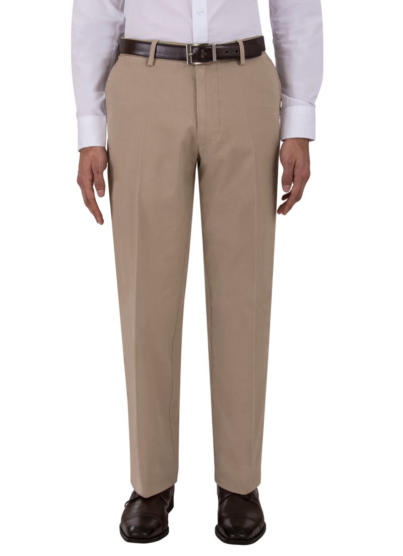 Dockers Khaki Classic Straight Fit Flat Front Field  Pants