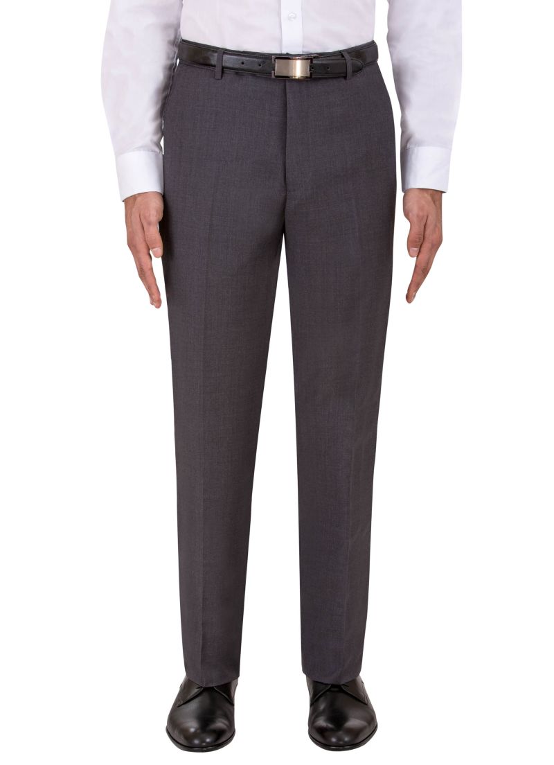 George Austin Charcoal Wool & Cashmere Modern Fit Dress Pant