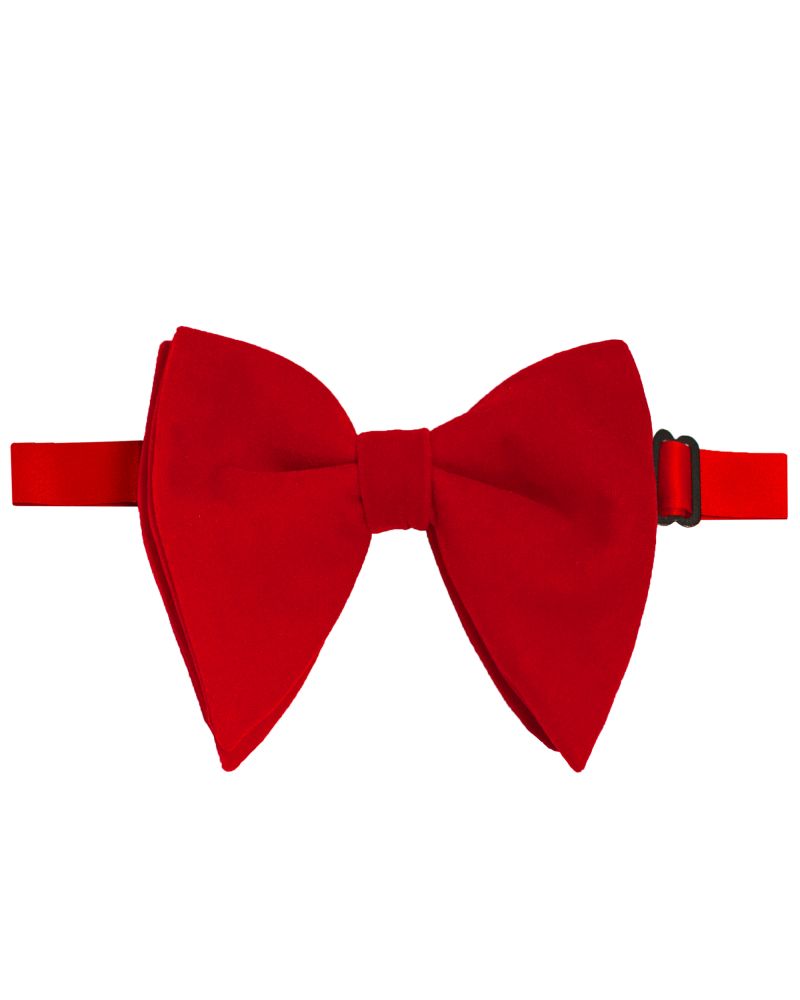 Hollywood Suit Exaggerated Red Fashion Bow Tie