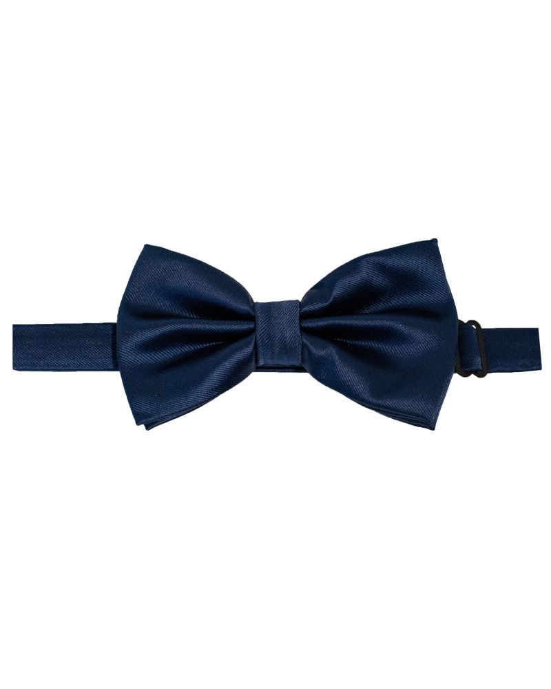 Hollywood Suit Solid Blue Bow Tie