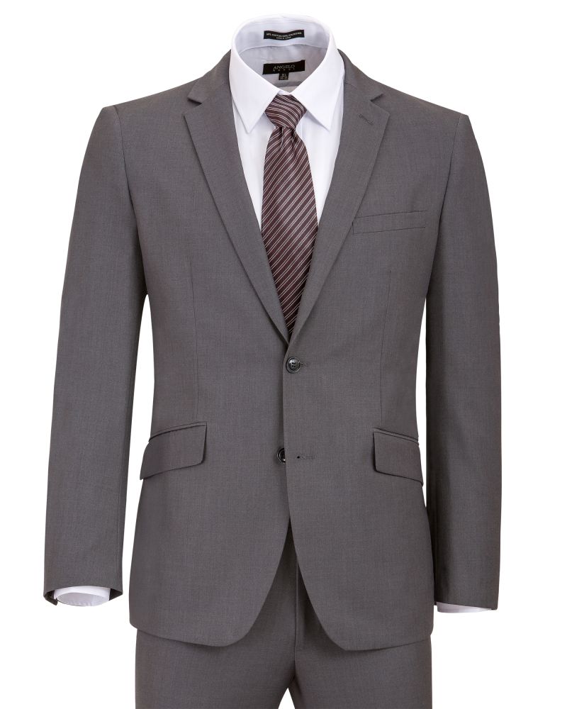 Hollywood Suit Men’s Slim Fit Solid Charcoal Suit