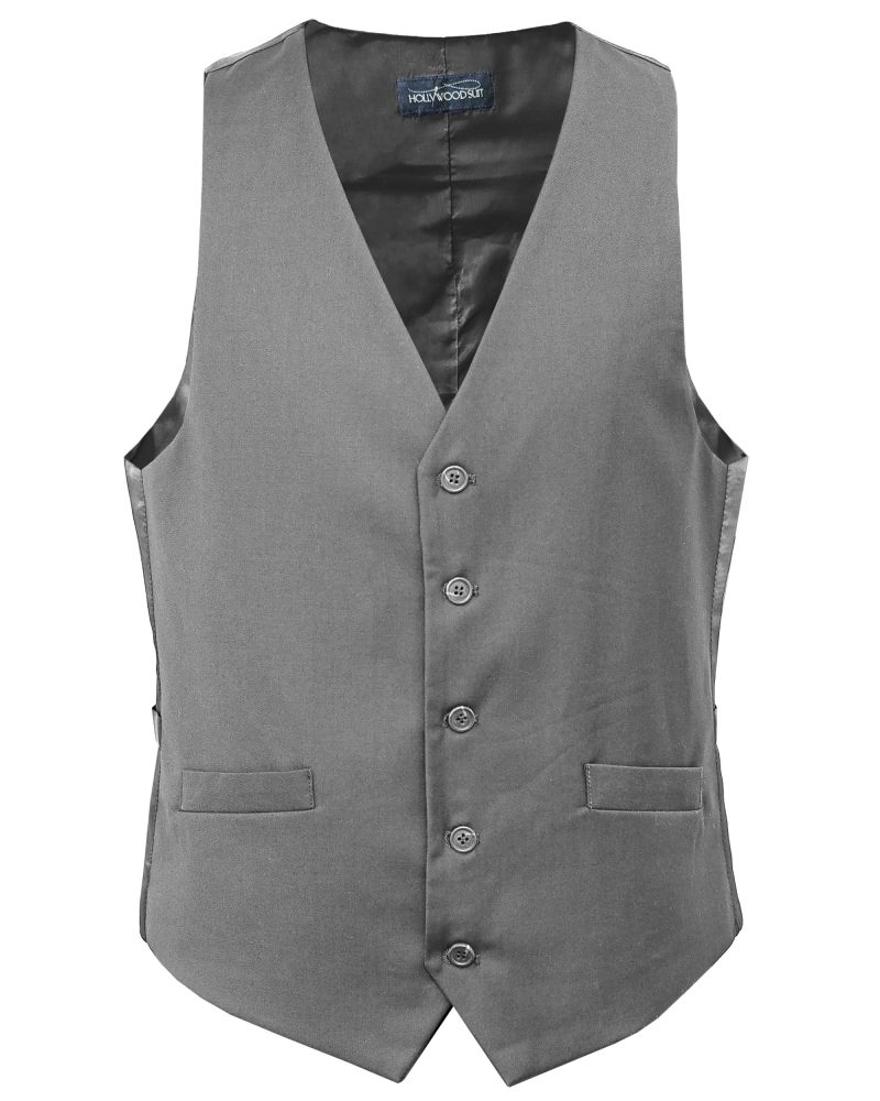 Hollywood Suit Grey Tic Weave Modern Fit Vest