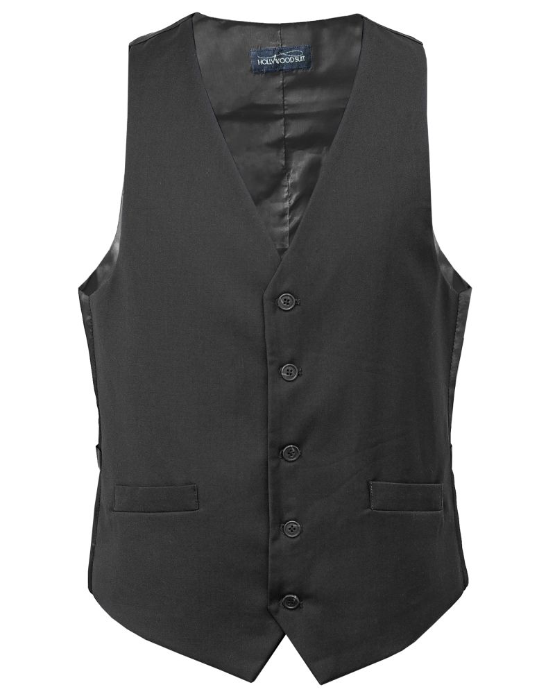 Hollywood Suit Charcoal Tic Weave Modern Fit Vest