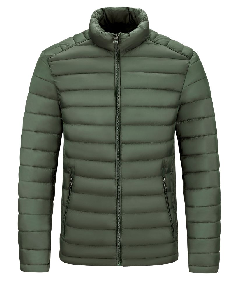 Cosani Sport Olive Modern Fit Puffer Jacket