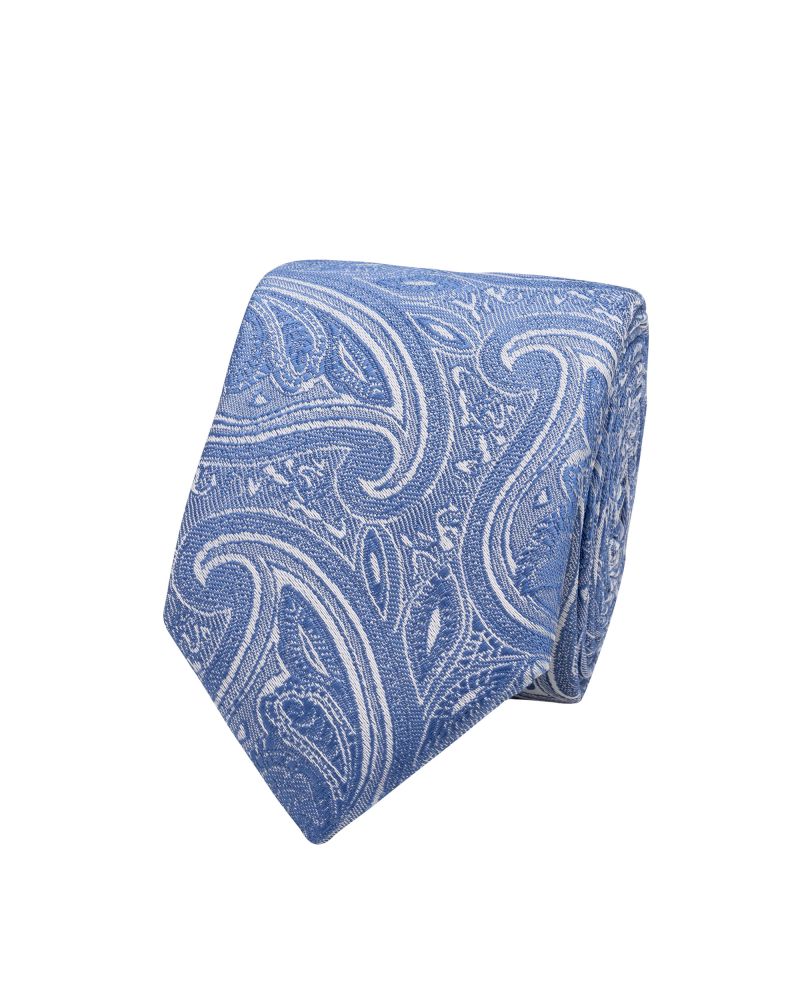 Profile Baby Blue Paisley Tie