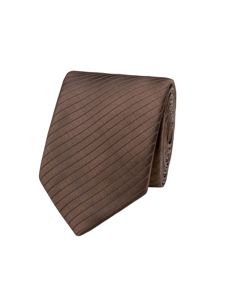 Profile Chocolate Eureka Striped Tie