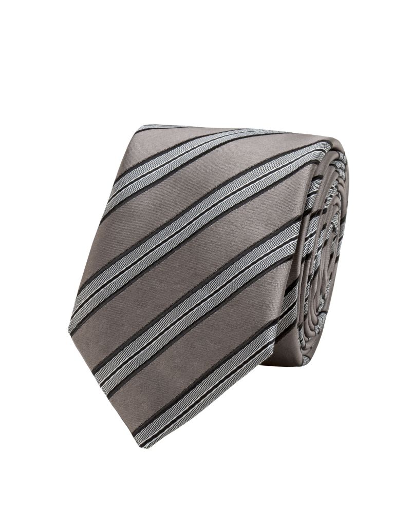 Profile Silver Midnight Multi Ribbon Striped Tie
