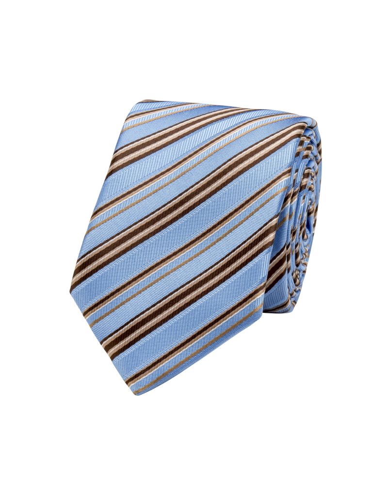 Profile Baby Blue Multi Ribbon Striped Tie
