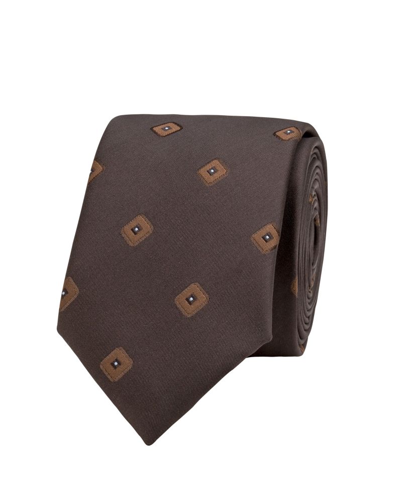 Profile Chocolate Layered Diamond Tie