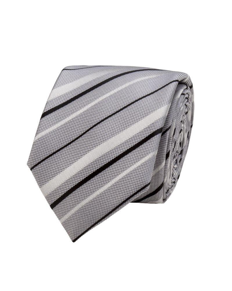 Profile Silver New Age Striped Tie