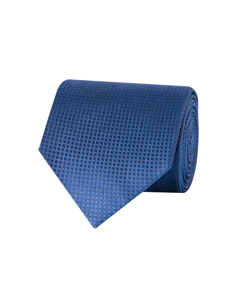 Giorgio Cosani Navy Toned Mini Check Silk Tie