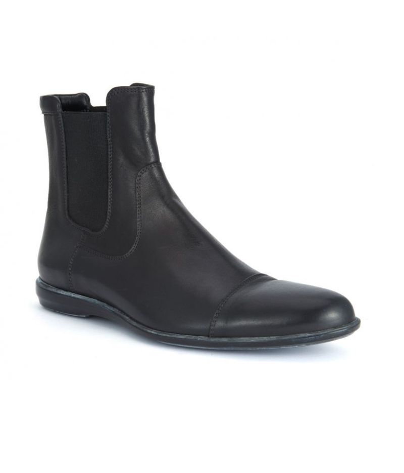 Armani Leather Chelsea Black Boot