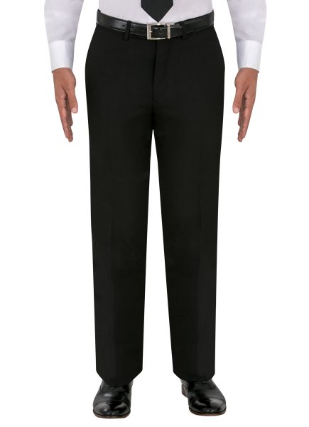 Angelo Rossi Modern Fit Michrotech Black Dress Pant