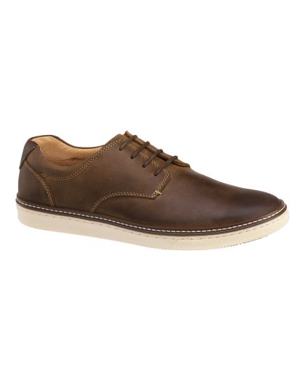 Johnston & Murphy Leather McGuffey Plain Toe Tan Shoe