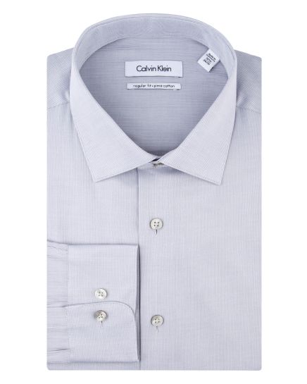 Calvin Klein Regular Fit Oyster Dress Shirt