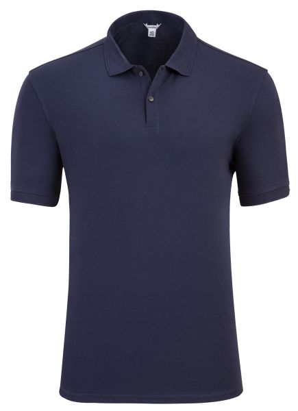 Calvin Klein Cadet Blue Interlock Short Sleeve Liquid Cotton Polo Shirt