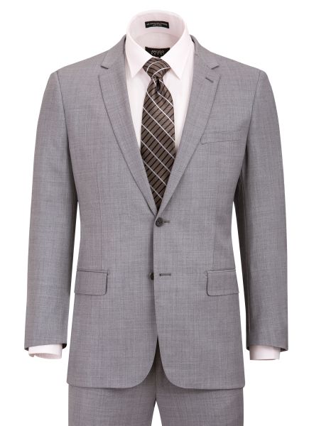 Giorgio by Giorgio Cosani Solid Wool & Cashmere Grey Suit