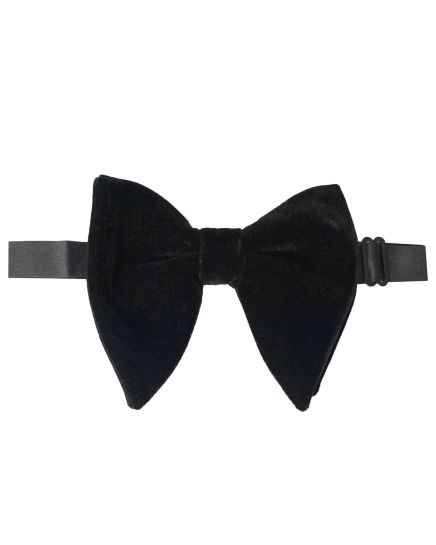 Hollywood Suit Exaggerated Black Fashion Bow Tie