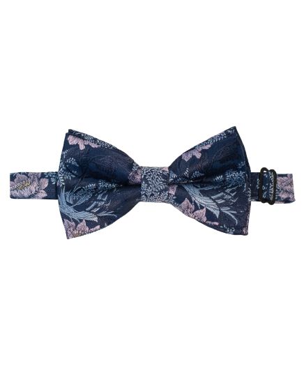 Hollywood Suit Laying on Shades of Blue Bow Tie