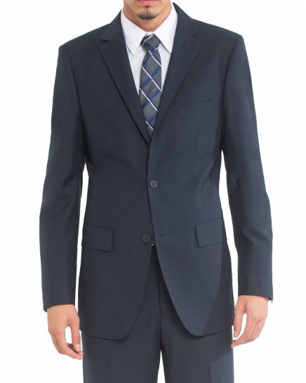 Hollywood Suit Modern Fit Solid Navy Suit