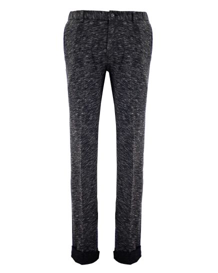 Friday Threads Charcoal Heather Knit Jogger Slim Fit Pant