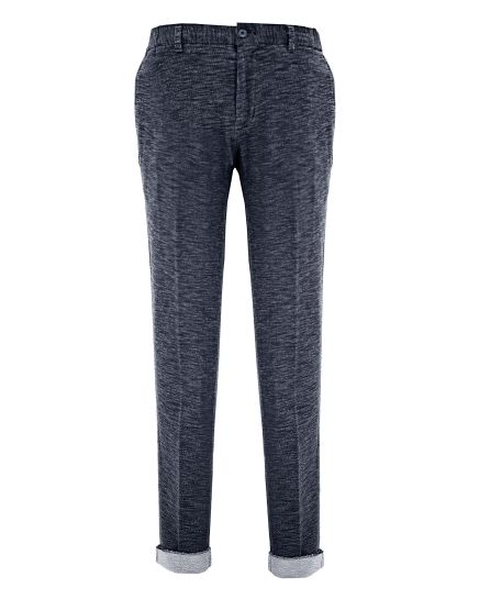 Friday Threads  Blue Knit Jogger Slim Fit Pant