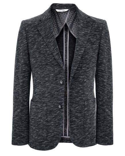 Friday Threads  Charcoal Knit Jogger Slim Fit Blazer