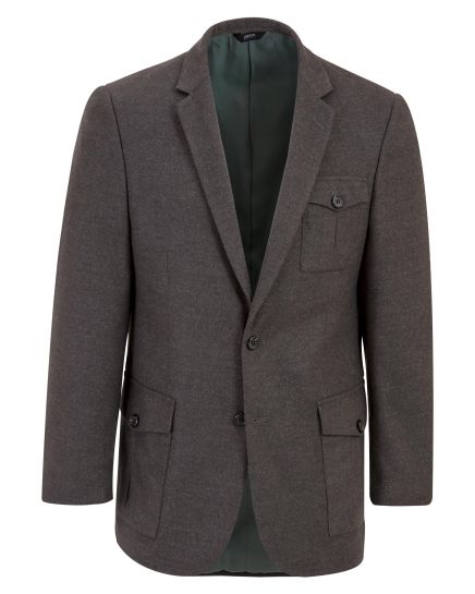 Angelo Rossi Satin Lined Sports Charcoal Jacket