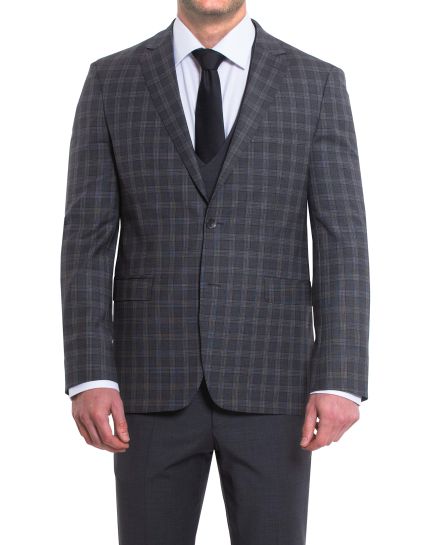 Black Size S 14.5" 37 cm New Mens Skopes Slim Fit Shirt & Skiny Tie Grey 