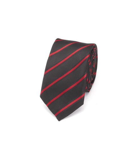Profile Baby Red Ribbon Striped Tie