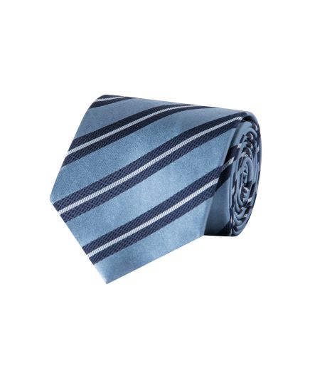 Giorgio Cosani Baby Blue Multi Ribbon Silk Tie