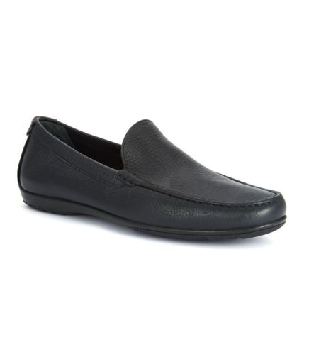 Armani Black Leather Loafer