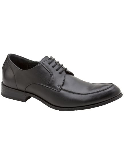 Zota Leather Casual Dress Black Shoe