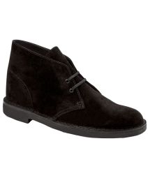 Clarks Bushacre Desert Black Suede Chukka Boot